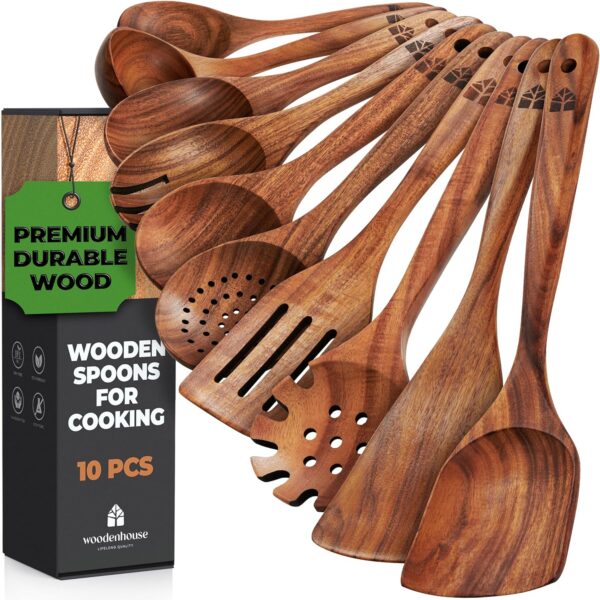 Wooden Spoons for Cooking - Image 2