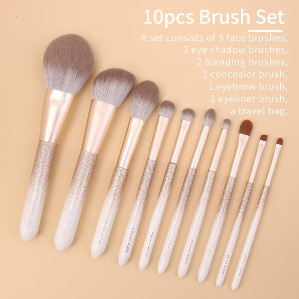Natural Hair Makeup Brush Set - Image 3