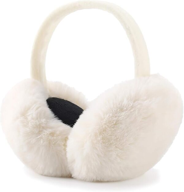LCXSHYE Winter Ear muffs Faux Fur Warm Earmuffs Cute Foldable Outdoor