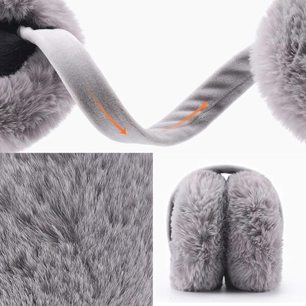 LCXSHYE Winter Ear muffs Faux Fur Warm Earmuffs Cute Foldable Outdoor - Image 3